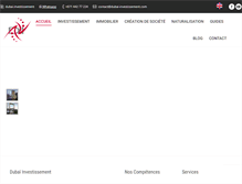 Tablet Screenshot of dubai-investissement.com